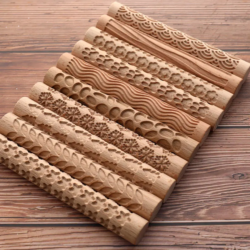 Embossing Rolling Pin Engraved Wooden 3D Roller Pastry For Embossed Pastry Fondant Cake Dough Kitchen
Embossing Rolling Pin Engraved Wooden 3D Roller Pastry For Embossed Pastry Fondant Cake Dough Kitchen