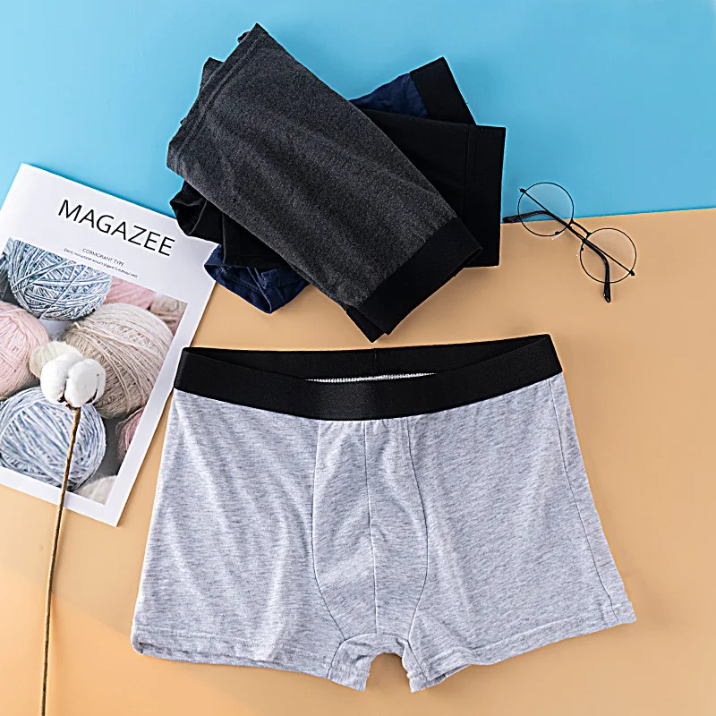 

New Mens Cotton Underwear Men's Boxers Shorts U convex design Sweat-Absorbent Men's Sports Underpants Fork Factory Wholesale