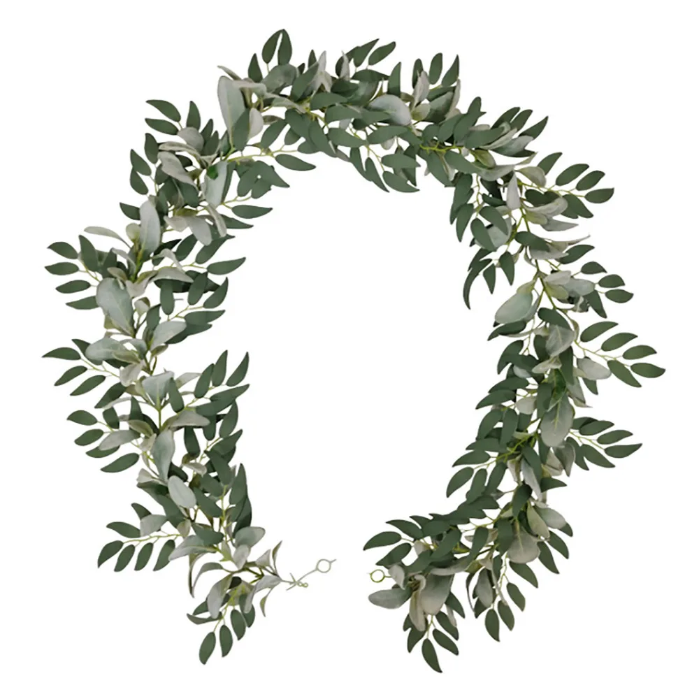 Home Wall Hanging Decoration Artificial Eucalyptus Garland New Flocking Rabbit Ears Hot 185CM Material Branch Plastic Fake Vine
Home Wall Hanging Decoration Artificial Eucalyptus Garland New Flocking Rabbit Ears Hot 185CM Material Branch Plastic Fake Vine