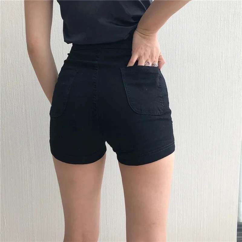 GOOHOJIO 2021 Summer New High Waist Skinny Denim Shorts Sexy Elasticity Shorts for Ladies Buttock Fashion Vacation Shorts Female 
GOOHOJIO 2021 Summer New High Waist Skinny Denim Shorts Sexy Elasticity Shorts for Ladies Buttock Fashion Vacation Shorts Female