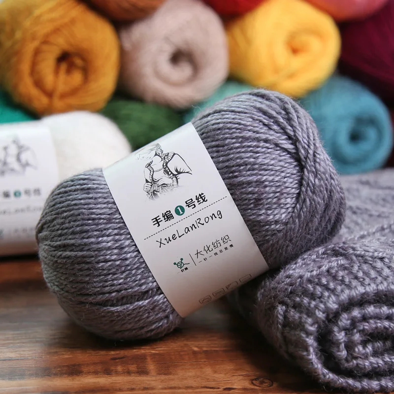 Hand Knitting Yarn Cotton Acrylic Threads Diy Crochet Baby Sweater Scarf Wool Ball Medium Thick Crochet Knitting Threads 100g
Hand Knitting Yarn Cotton Acrylic Threads Diy Crochet Baby Sweater Scarf Wool Ball Medium Thick Crochet Knitting Threads 100g