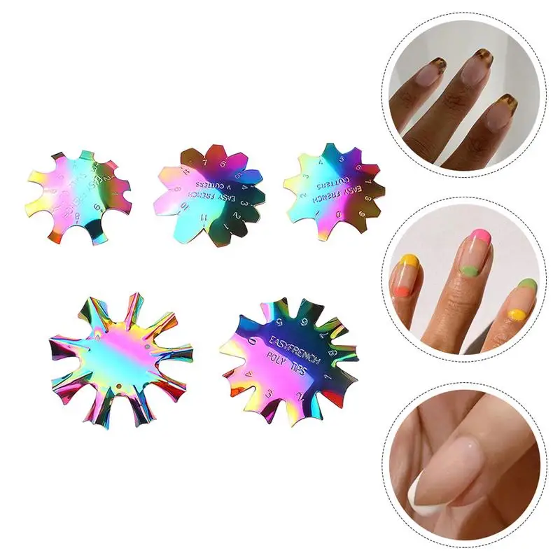 5pcs Manicure Edge Trimmer Practical Manicure Stencil DIY Nail Trimmer Nail Making Template Manicure Templates
5pcs Manicure Edge Trimmer Practical Manicure Stencil DIY Nail Trimmer Nail Making Template Manicure Templates