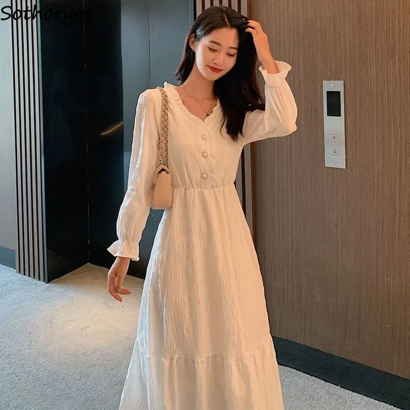 Long Butterfly Sleeve Dresses Women Calf Length Pleated Female Elegant V-neck High Waist Draped Feeling Korean Style Sweet Chic
Long Butterfly Sleeve Dresses Women Calf Length Pleated Female Elegant V-neck High Waist Draped Feeling Korean Style Sweet Chic