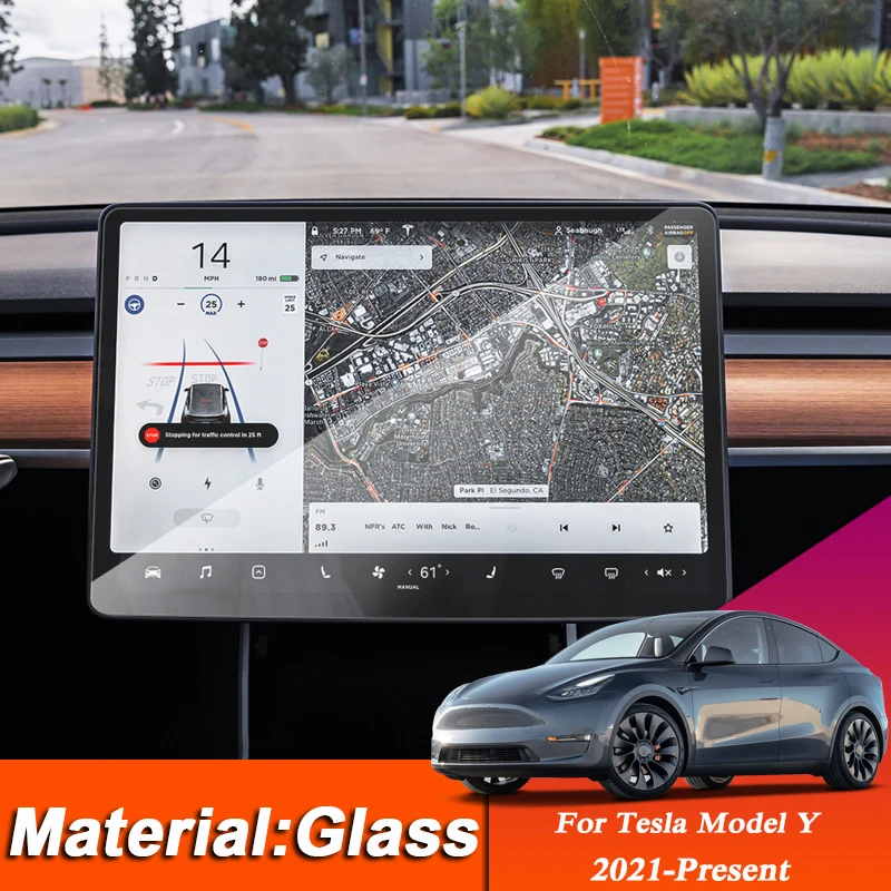 Car Styling GPS Navigation Screen Glass Protective Film Sticker For Tesla Model Y 2021-Present Control of LCD Screen Accessories
Car Styling GPS Navigation Screen Glass Protective Film Sticker For Tesla Model Y 2021-Present Control of LCD Screen Accessories