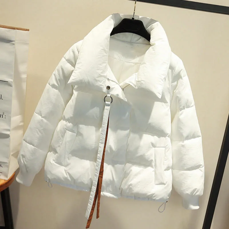 Autumn Fashion White Short Winter Jacket Women Clothes Loose Warm Thick Black Down Cotton Coat Female Padded Winter Parkas Q4978
Autumn Fashion White Short Winter Jacket Women Clothes Loose Warm Thick Black Down Cotton Coat Female Padded Winter Parkas Q4978