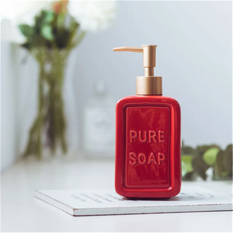 470ML Liquid Soap Dispenser Ceramic Shampoo Hand Sanitizer Pump Bottle Kitchen Bathroom Accessories Outdoor Travel Bottle
470ML Liquid Soap Dispenser Ceramic Shampoo Hand Sanitizer Pump Bottle Kitchen Bathroom Accessories Outdoor Travel Bottle