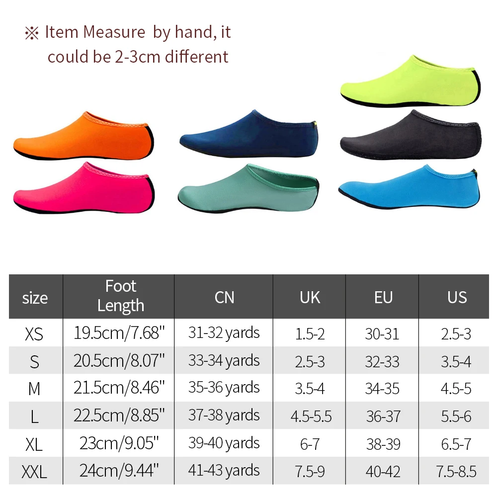 New 1 Pair Outdoor Beach Swimming Anti-Slip Yoga Fitness Dance Swim Shoes Underwater Diving Surfing Shoes for Kids Men Women
New 1 Pair Outdoor Beach Swimming Anti-Slip Yoga Fitness Dance Swim Shoes Underwater Diving Surfing Shoes for Kids Men Women