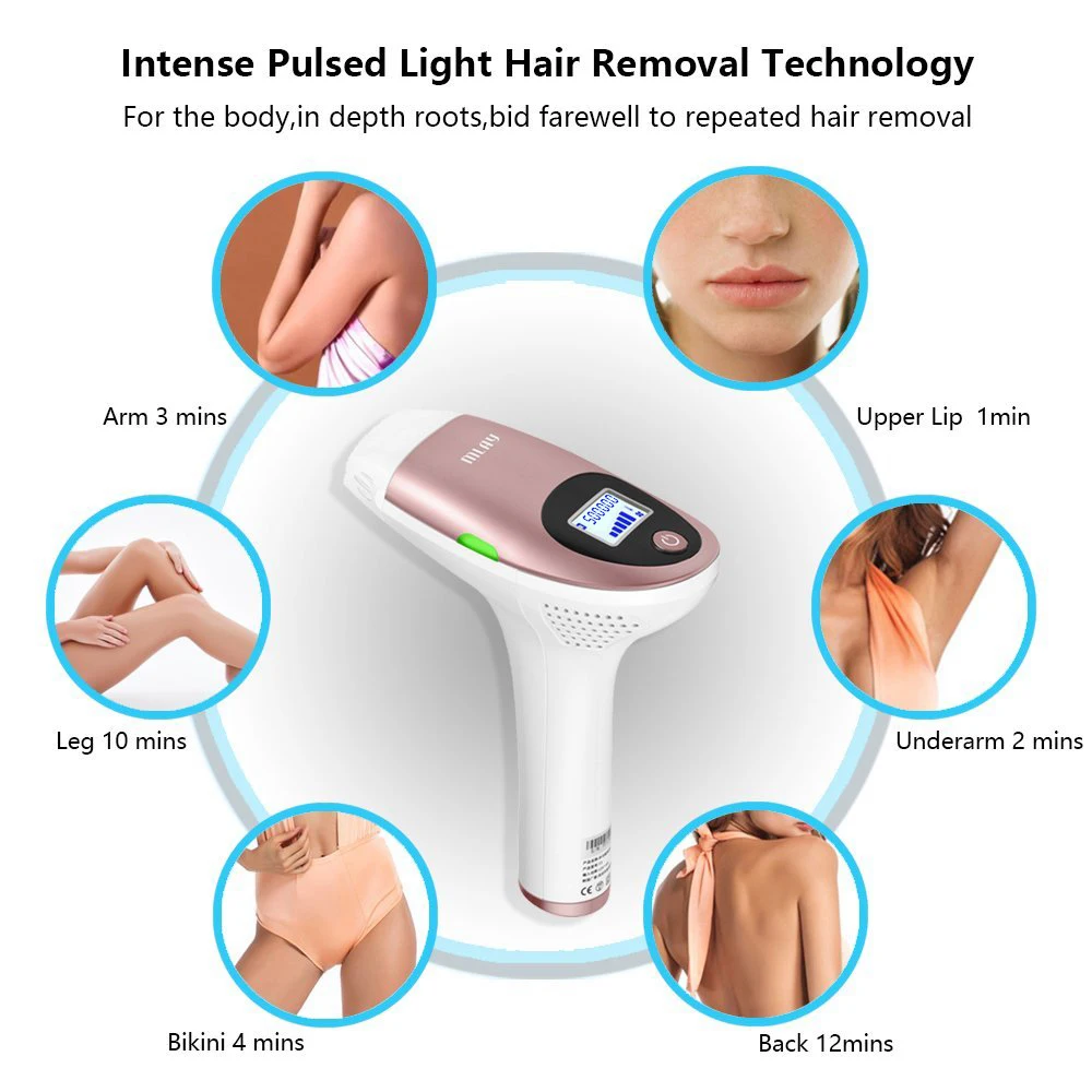 IPL Laser Epilator For Women 3 Lamps 500000 Flash Professional Permanent Arm Leg Bikini Hair Remove Laser Device Depilation
IPL Laser Epilator For Women 3 Lamps 500000 Flash Professional Permanent Arm Leg Bikini Hair Remove Laser Device Depilation