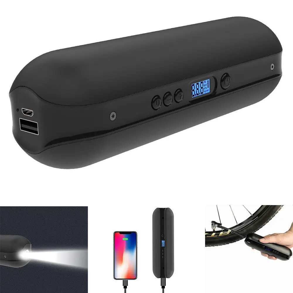 Intelligent Air Compressor Inflator Mini Electric Tire Pump for Car Cicycle Bike Shock Rechargeable Li-Ion Battery Power Bank
Intelligent Air Compressor Inflator Mini Electric Tire Pump for Car Cicycle Bike Shock Rechargeable Li-Ion Battery Power Bank