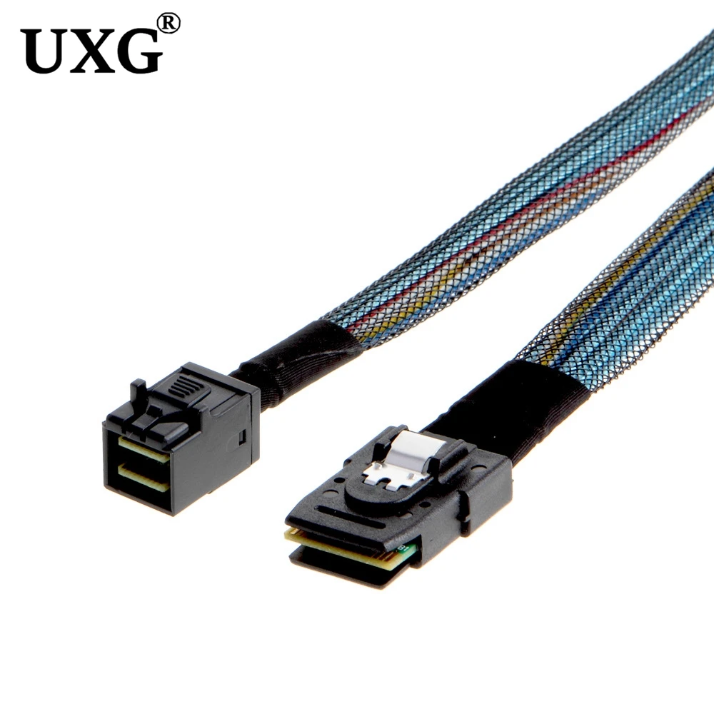 

12ГБ/сек. MINI SAS 8643 до SFF 8087 HD Встроенный кабель для передачи данных сервера Mini-sas HD SFF-8643 кабель для сервера данных жесткого диска 50 см 100 см