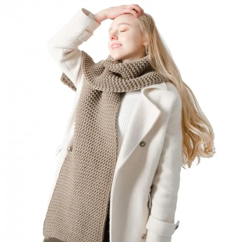 Winter New Women Thick Wool Knitting Shawl Casrf Men Solid Shawl Thick Keep Warm Basic Scarves Soft Muffler Wraps Bufanda Mujer
Winter New Women Thick Wool Knitting Shawl Casrf Men Solid Shawl Thick Keep Warm Basic Scarves Soft Muffler Wraps Bufanda Mujer