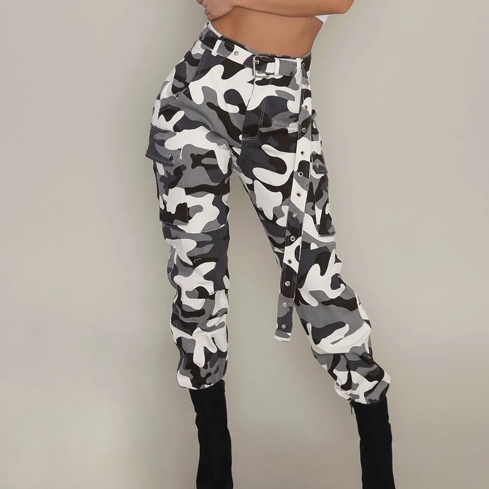 New Women Camo Cargo High Waist Hip Hop Trousers Pants Military Combat Camouflage Long Pants Hot Capris (without Belt) #3s
New Women Camo Cargo High Waist Hip Hop Trousers Pants Military Combat Camouflage Long Pants Hot Capris (without Belt) #3s