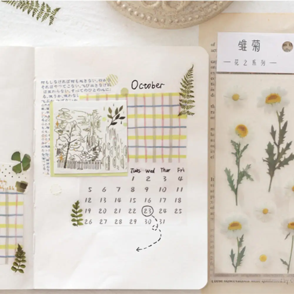 1 Sheet Natural Leaves Flowers Specimen Series Decorative Translucent Stickers Scrapbooking Stick Label Diary Stationery Album
1 Sheet Natural Leaves Flowers Specimen Series Decorative Translucent Stickers Scrapbooking Stick Label Diary Stationery Album
