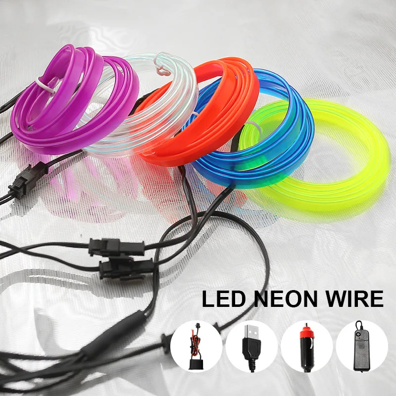 Led Neon Wire Colorful RGB Rainbow 3V Waterproof LED Strip Lights El Flexible Sign Light Room Party Wedding Xmas Gift Car Decor
Led Neon Wire Colorful RGB Rainbow 3V Waterproof LED Strip Lights El Flexible Sign Light Room Party Wedding Xmas Gift Car Decor