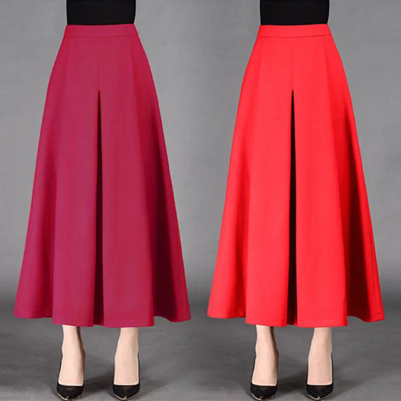 2021 Summer Women Elastic High Waist Wide Leg Skirt Pants Pure Color Korean Slim Casual Ladies Straight Trousers Plus Size Z207
2021 Summer Women Elastic High Waist Wide Leg Skirt Pants Pure Color Korean Slim Casual Ladies Straight Trousers Plus Size Z207