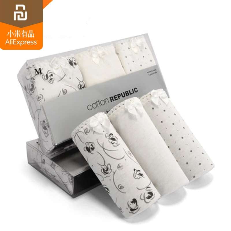 3 pcs original youpin cotton women's underwear 100% cotton low waist sexy briefs lace female young student girl hot
3 pcs original youpin cotton women's underwear 100% cotton low waist sexy briefs lace female young student girl hot