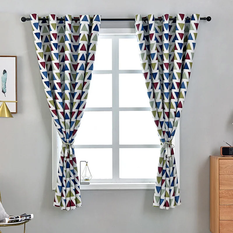 Curtains for Living Room Colorful Geometric Baby Room Door Short Curtain Drapes Decoration
Curtains for Living Room Colorful Geometric Baby Room Door Short Curtain Drapes Decoration