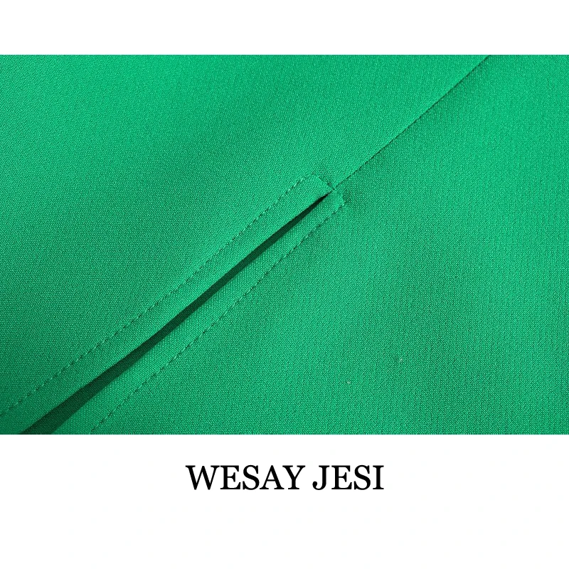 WESAY JESI Women's Summer Sundresses Fashion Green Dress Woman Off Shoulder Sleeveless Party Dresses Elegant Side Split Female
WESAY JESI Women's Summer Sundresses Fashion Green Dress Woman Off Shoulder Sleeveless Party Dresses Elegant Side Split Female