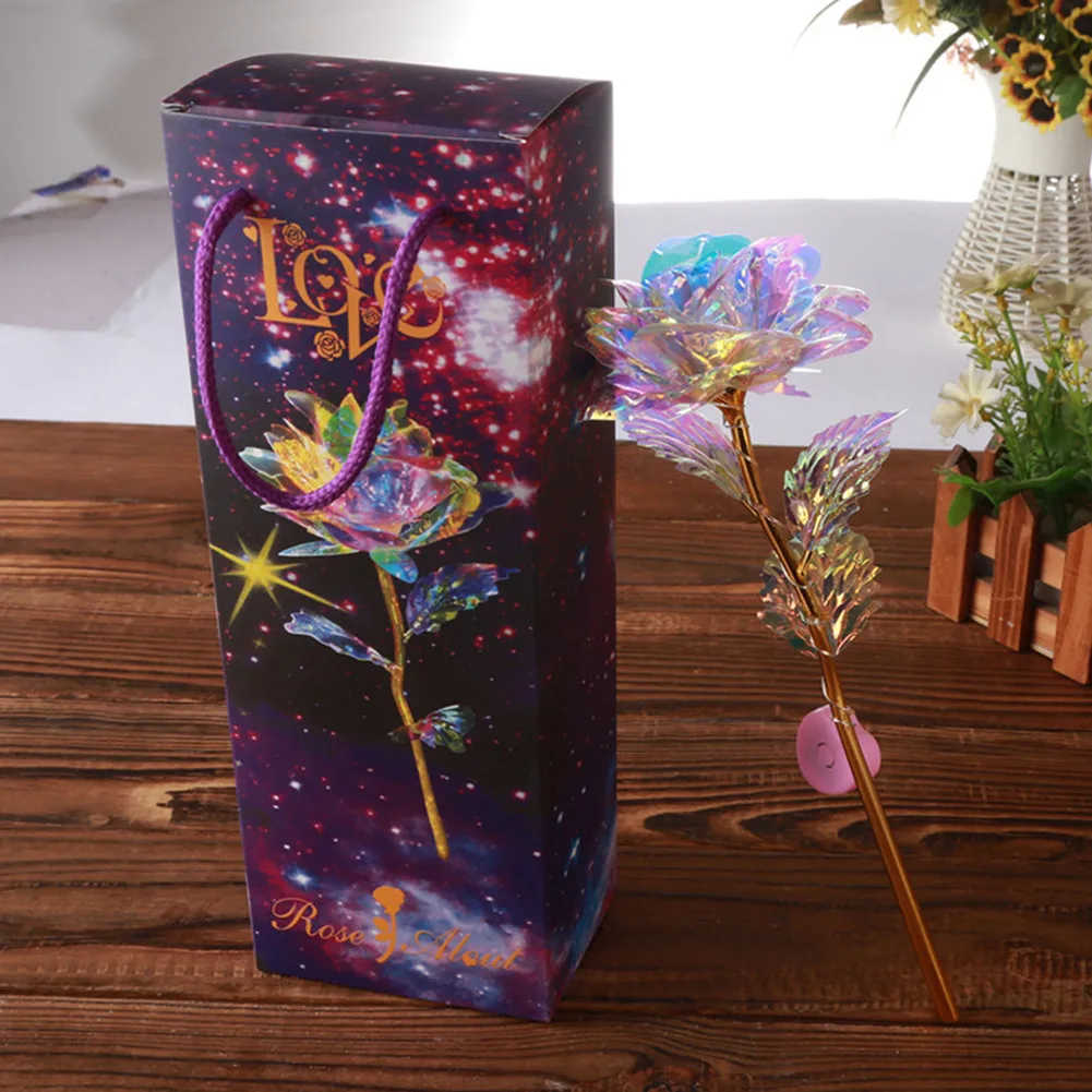 Luxury Artificial Flower Foil Plated Gold Rose LED Light Lasts Forever Love Galaxy Rose For Wedding Valentine's Mother's Gift
Luxury Artificial Flower Foil Plated Gold Rose LED Light Lasts Forever Love Galaxy Rose For Wedding Valentine's Mother's Gift