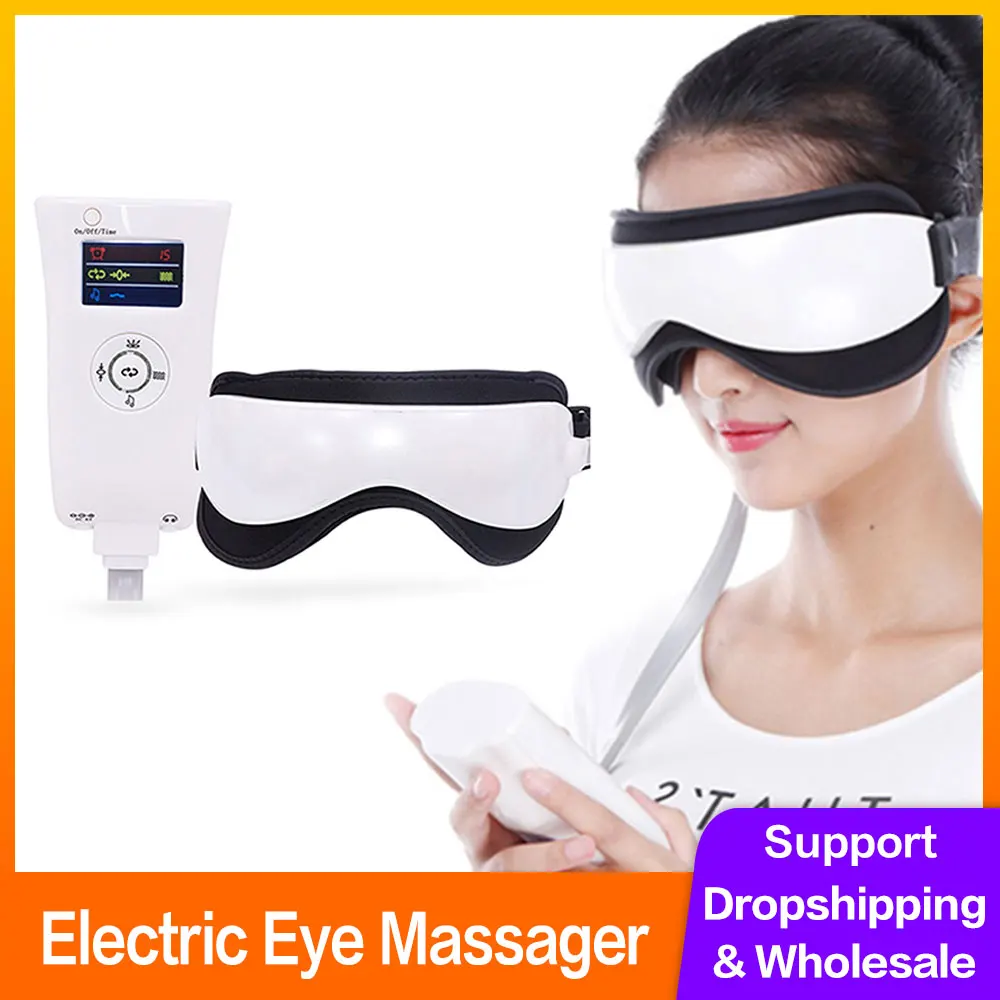 Electric Vibration Eye Massager Glasses Anti Dark Circle Heating Bluetooth Pressotherapy Machine Relieve Fatigue Eye Care Tools
Electric Vibration Eye Massager Glasses Anti Dark Circle Heating Bluetooth Pressotherapy Machine Relieve Fatigue Eye Care Tools