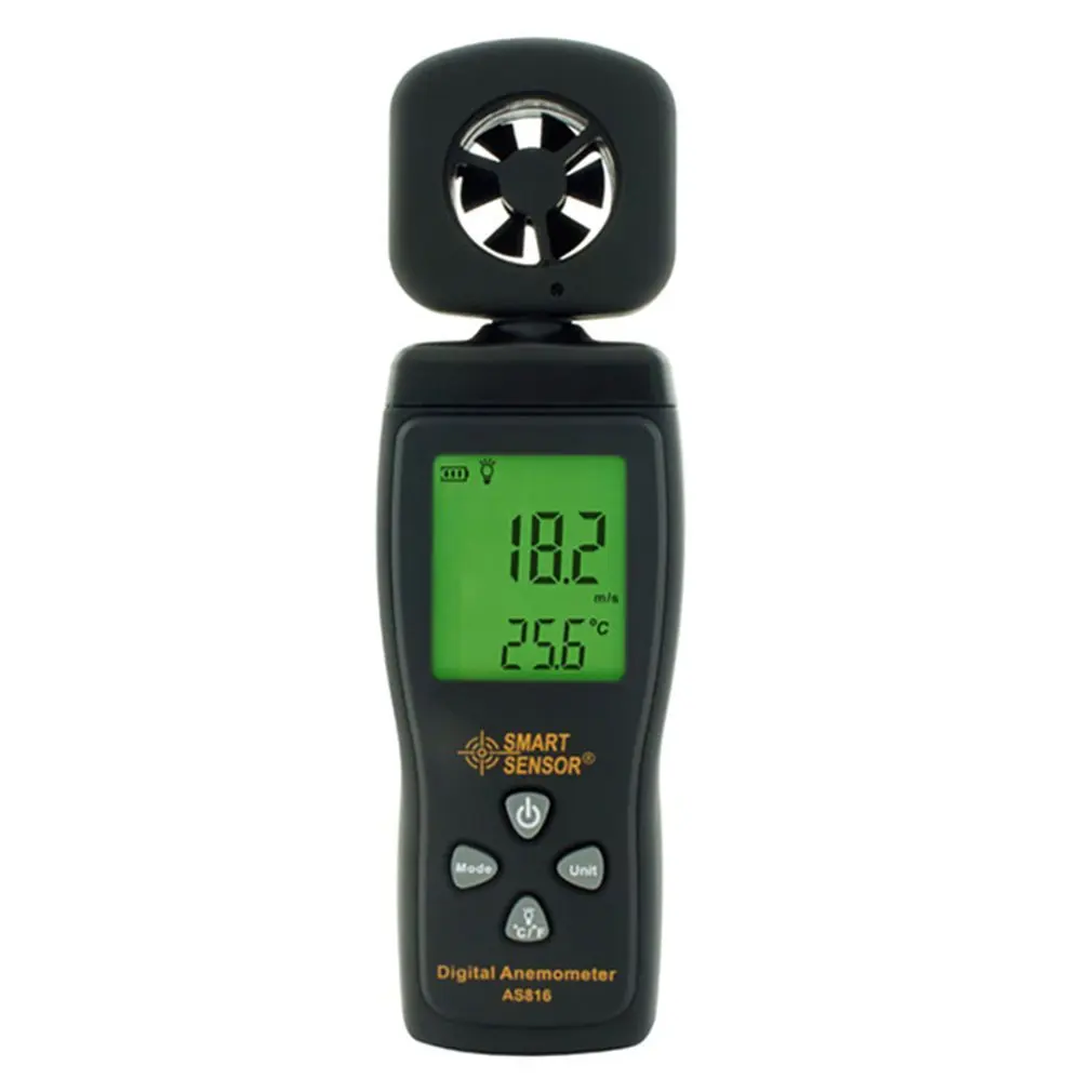 Smart Sensor AS816 Digital anemometer wind speed meter Wind Speed Gauge Meter wind direction 0.3-30m/s hand-held sensor
Smart Sensor AS816 Digital anemometer wind speed meter Wind Speed Gauge Meter wind direction 0.3-30m/s hand-held sensor