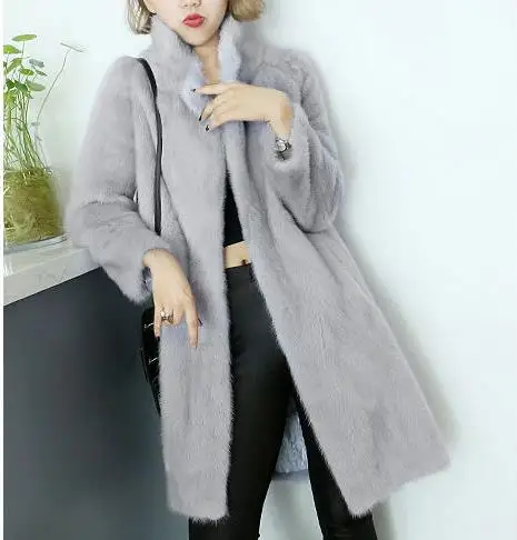 Пальто из искусственного меха 2019 зимние женские меховое Меховая куртка Femme