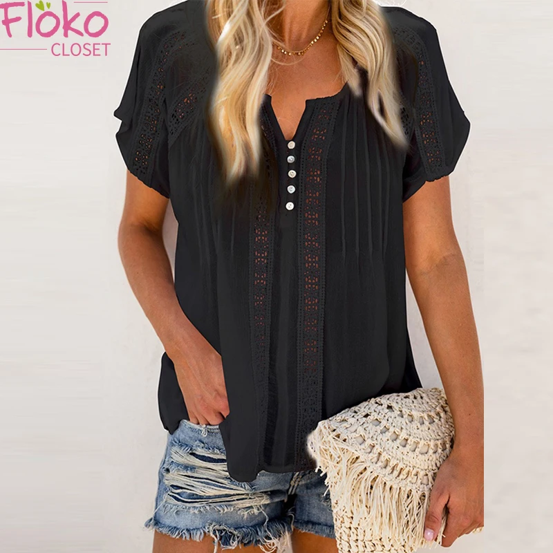 Flokocloset Casual Solid Color V-Neck Hollow Out T-shirts Summer Loose Short Sleeve shirts Women Basic Tops Tees
Flokocloset Casual Solid Color V-Neck Hollow Out T-shirts Summer Loose Short Sleeve shirts Women Basic Tops Tees