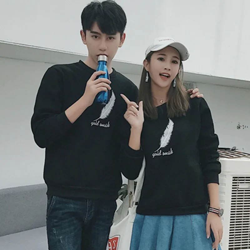 Fashion Sweatshirts Liva Girl Couple Feather Letters Print Pullover Long Sleeve O Neck Loose Top Casual Autumn Winter Warm 
Fashion Sweatshirts Liva Girl Couple Feather Letters Print Pullover Long Sleeve O Neck Loose Top Casual Autumn Winter Warm