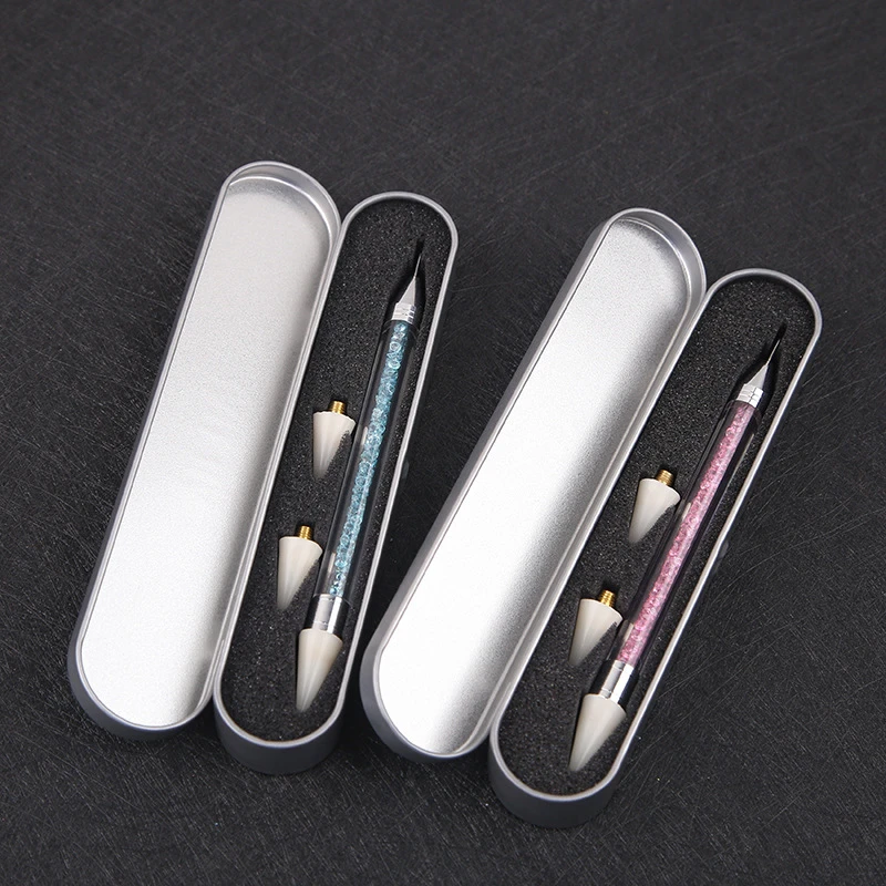 1Set Two-head Nail Rhinestone Gems Picking Pen DIY Nail Art Decoration Dotting Tool With Extra 2 Replace Wax Head Acrylic Handle
1Set Two-head Nail Rhinestone Gems Picking Pen DIY Nail Art Decoration Dotting Tool With Extra 2 Replace Wax Head Acrylic Handle