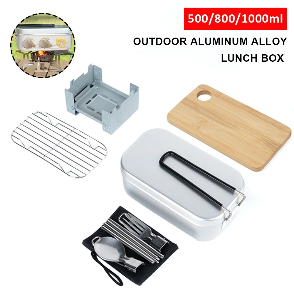Aluminum Alloy Bento Box Portable Thickened Lunch Box Food Container with Foldable Handle for Outdoor picnic lunch box
Aluminum Alloy Bento Box Portable Thickened Lunch Box Food Container with Foldable Handle for Outdoor picnic lunch box
