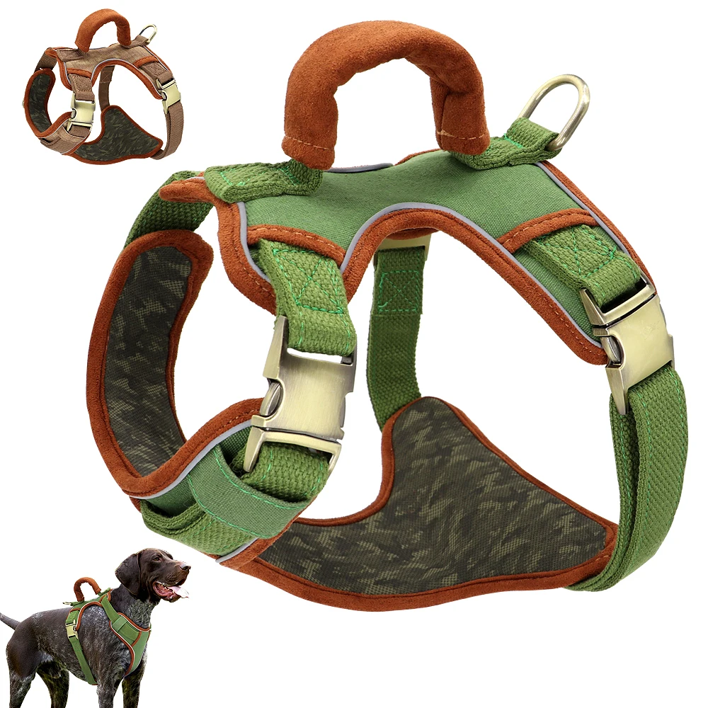 Reflective Nylon Dog Harness No Pull Large Dogs Harness With Quick Control Handle Front Clip Vest For Outdoor Walking Training
Reflective Nylon Dog Harness No Pull Large Dogs Harness With Quick Control Handle Front Clip Vest For Outdoor Walking Training