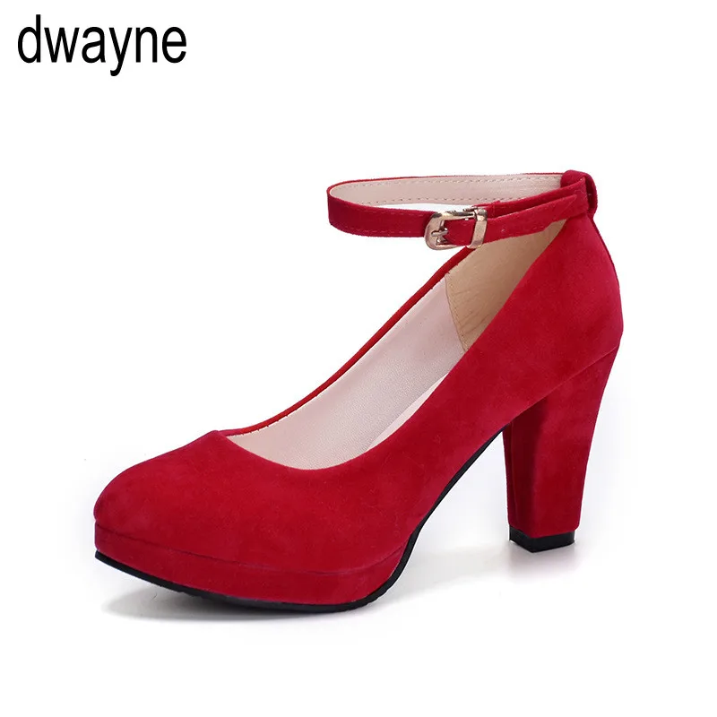 Red Ankle Strap 9CM High heels Autumn Flock Round toe High heels Female Platform Summer Shoes Women Pumps Sandals Muje jkm89
Red Ankle Strap 9CM High heels Autumn Flock Round toe High heels Female Platform Summer Shoes Women Pumps Sandals Muje jkm89