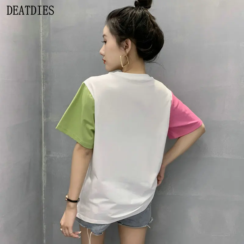 New 2021 Beading Summer Short Sleeve T-Shirt Women Basic Tee Shirt Oversize T Shirt Women Casual O-neck Women Tshirt Cotton
New 2021 Beading Summer Short Sleeve T-Shirt Women Basic Tee Shirt Oversize T Shirt Women Casual O-neck Women Tshirt Cotton
