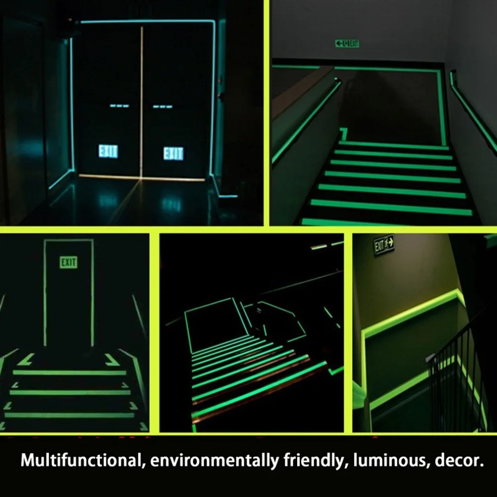 Reflective Glow Tape Self-adhesive Sticker Removable Luminous Tape Fluorescent Glowing Dark Striking Warning Tape Dropshipping
Reflective Glow Tape Self-adhesive Sticker Removable Luminous Tape Fluorescent Glowing Dark Striking Warning Tape Dropshipping