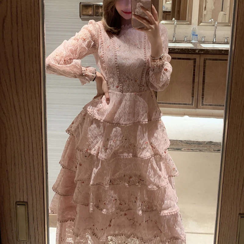 Elegant Long Sleeve Party Autumn Boho Dress High Waist 2021 Runway Dresses Women Vintage Spring A-Line Embridery Lace Luxury
Elegant Long Sleeve Party Autumn Boho Dress High Waist 2021 Runway Dresses Women Vintage Spring A-Line Embridery Lace Luxury