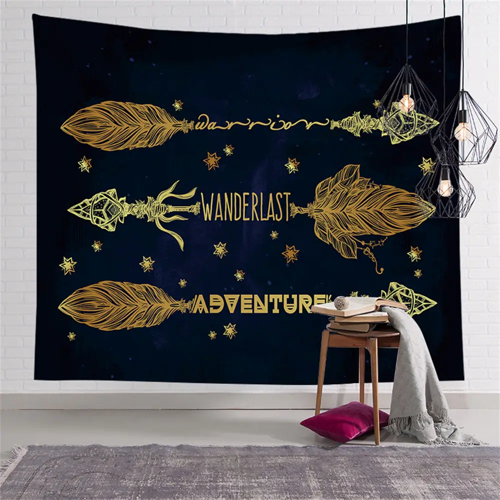 Custom Fashion Black Dream Catcher Feathers Tapestry Hippie Tapestries Wall Art Decor Hanging Fabric Living Ceiling Room CGT014
Custom Fashion Black Dream Catcher Feathers Tapestry Hippie Tapestries Wall Art Decor Hanging Fabric Living Ceiling Room CGT014