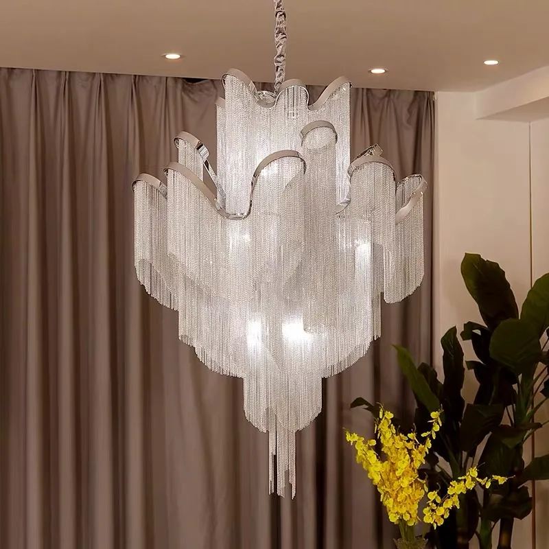 Nordic Personality Pendant Lights Chain Tassel Lamp Home Decoration Bedroom Living Room Led Pendant Light Luxury Indoor Lighting
Nordic Personality Pendant Lights Chain Tassel Lamp Home Decoration Bedroom Living Room Led Pendant Light Luxury Indoor Lighting