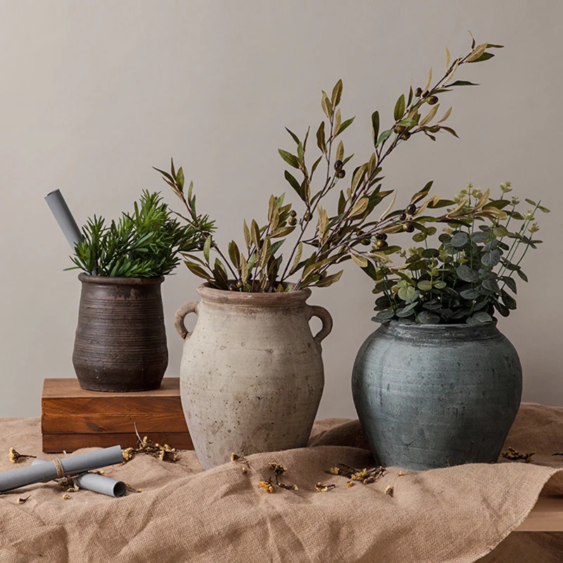 Nordic Retro Flower Vase Tall Pot Ceramic Desk Minimalist Vase Creative Living Room Jarrones Decorativos Table Decoration 60HP 
Nordic Retro Flower Vase Tall Pot Ceramic Desk Minimalist Vase Creative Living Room Jarrones Decorativos Table Decoration 60HP