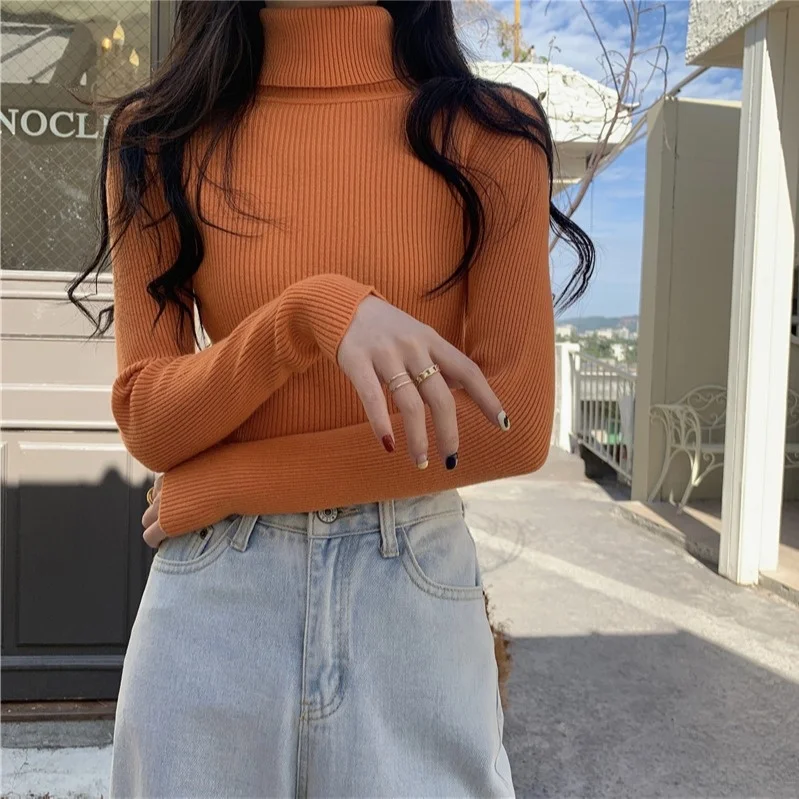 High Neck Sweater Autumn Winter Korean 2021 New Solid Color Slim Fit with Long Sleeve Top C1528 Inside
High Neck Sweater Autumn Winter Korean 2021 New Solid Color Slim Fit with Long Sleeve Top C1528 Inside