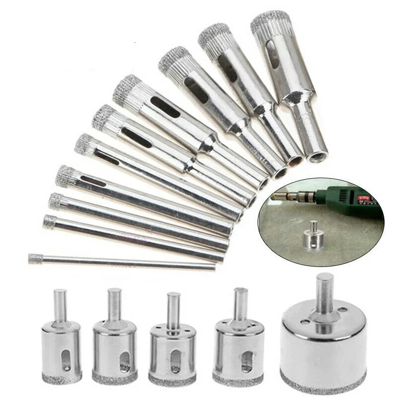 Ceramic diamond coated drill bit set ceramic tile marble glass ceramic hole opener power tool drill bit
Ceramic diamond coated drill bit set ceramic tile marble glass ceramic hole opener power tool drill bit