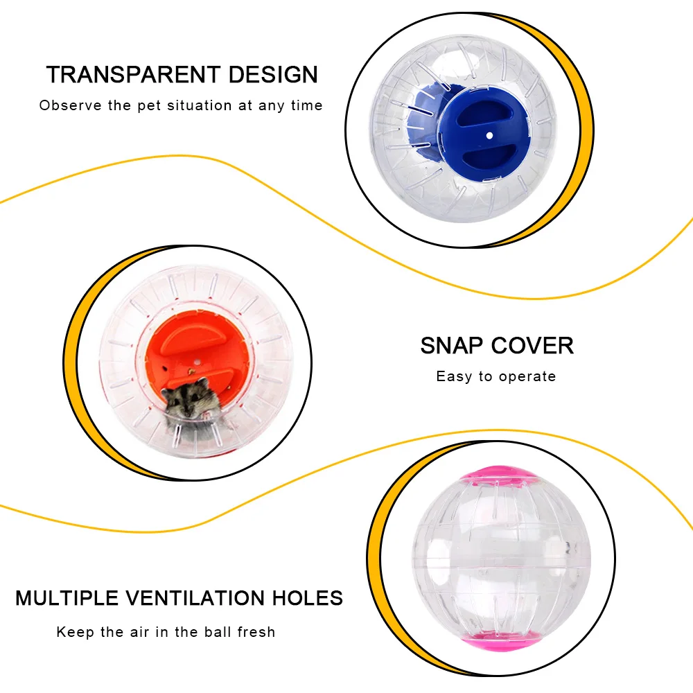 HOOMIN Hamster Gerbil Rat Exercise Portable Plastic Pet Rodent Mice Jogging Ball Outdoor Sport Ball Hamster Running Balls
HOOMIN Hamster Gerbil Rat Exercise Portable Plastic Pet Rodent Mice Jogging Ball Outdoor Sport Ball Hamster Running Balls