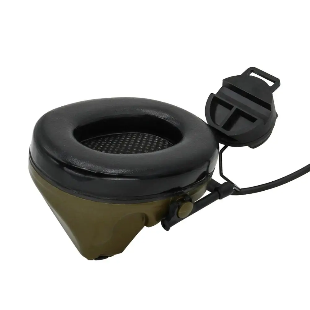 COMTAC II Helmet Bracket Version Headphones Pickup Noise Reduction Airsoft Military Tactical Headset FG +U94 kenwood 2 pin ptt |