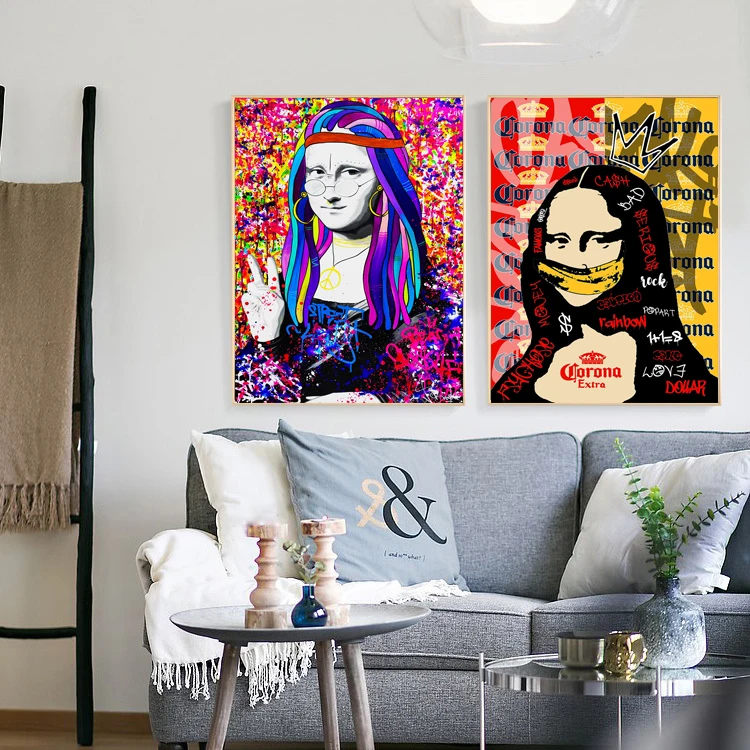 Graffiti Mona Lisa Street Art Canvas Print Painting Funny Famous Modern Living Room Wall Picture Home Decoration Poster
Graffiti Mona Lisa Street Art Canvas Print Painting Funny Famous Modern Living Room Wall Picture Home Decoration Poster