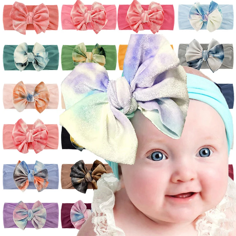 European Baby Girls Headband Infant Bows Flower Newborn Headwear Velvet Tie Dye Head Wrap Gift Toddlers Lovely Hair Accessories
European Baby Girls Headband Infant Bows Flower Newborn Headwear Velvet Tie Dye Head Wrap Gift Toddlers Lovely Hair Accessories