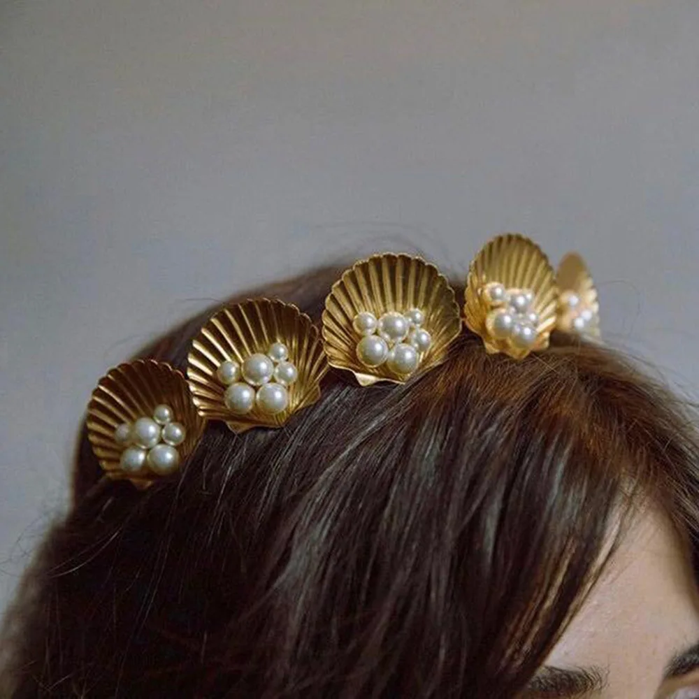 Alloy Shell Pearl Crystal Baroque Hairbands For Women Hair Accessories Headband for Girls Crown Flower Headbands Head Wrap
Alloy Shell Pearl Crystal Baroque Hairbands For Women Hair Accessories Headband for Girls Crown Flower Headbands Head Wrap