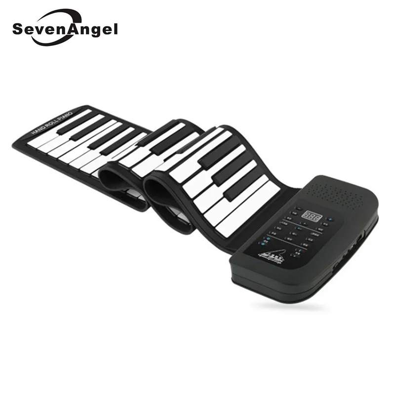 61 Keys 128 Synthesized Tones Electronic Piano Silicon Roll Up Piano 100 Preset Rhythms with Soft Keyboard for kids education 
61 Keys 128 Synthesized Tones Electronic Piano Silicon Roll Up Piano 100 Preset Rhythms with Soft Keyboard for kids education