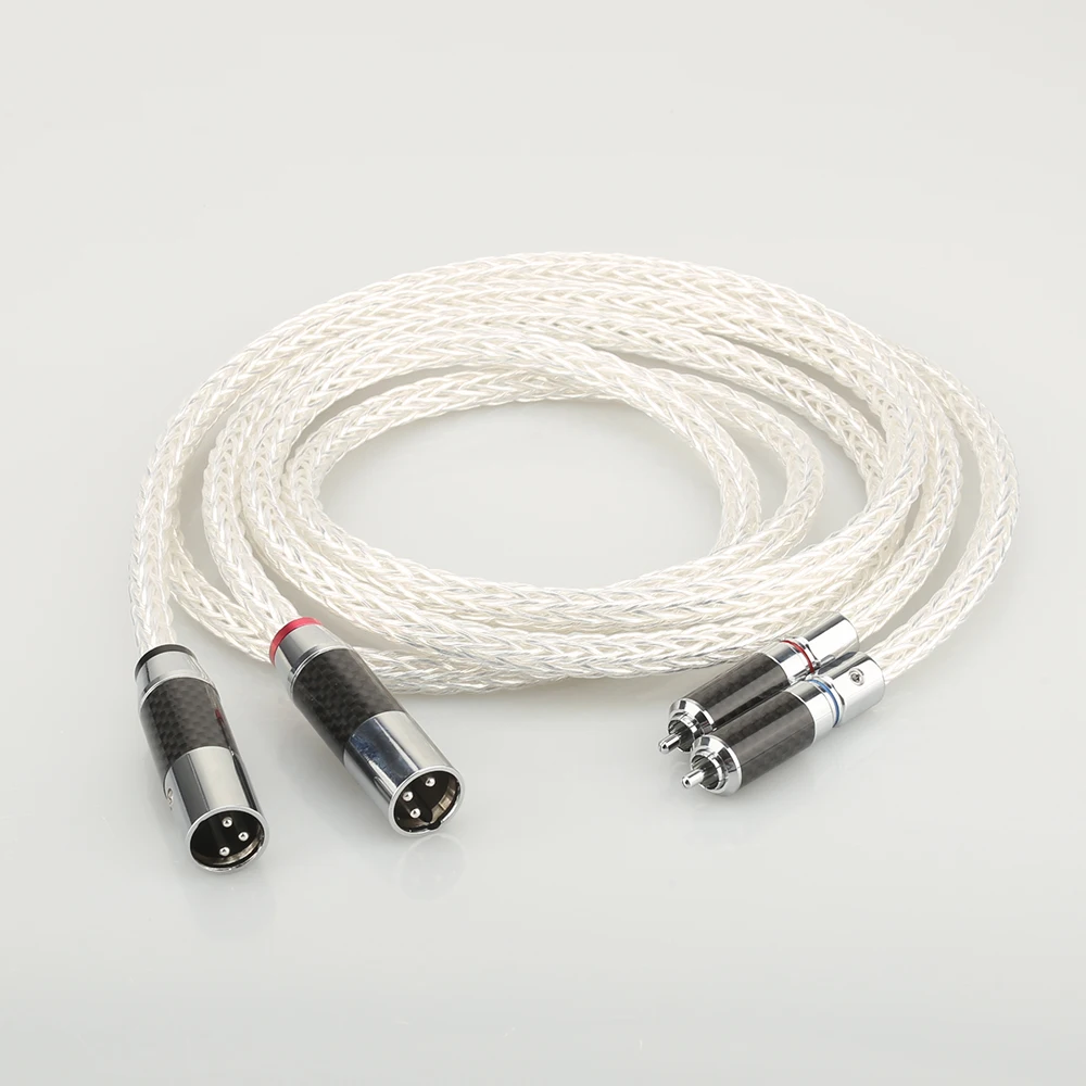 1Pair OCC Silver plated XLR Audio cable Balance cable RCA Male TO XLR Male Female Connector Audio Cable 8AG Twist Cable
1Pair OCC Silver plated XLR Audio cable Balance cable RCA Male TO XLR Male Female Connector Audio Cable 8AG Twist Cable