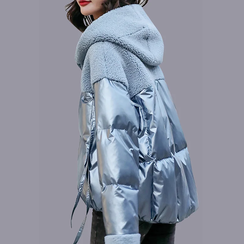 Winter Fashion Women Warm Wool Hooded Coat Ladies Windproof Fur Splicing Thicken Pocket Coats Parka Loose Jackets Female
Winter Fashion Women Warm Wool Hooded Coat Ladies Windproof Fur Splicing Thicken Pocket Coats Parka Loose Jackets Female