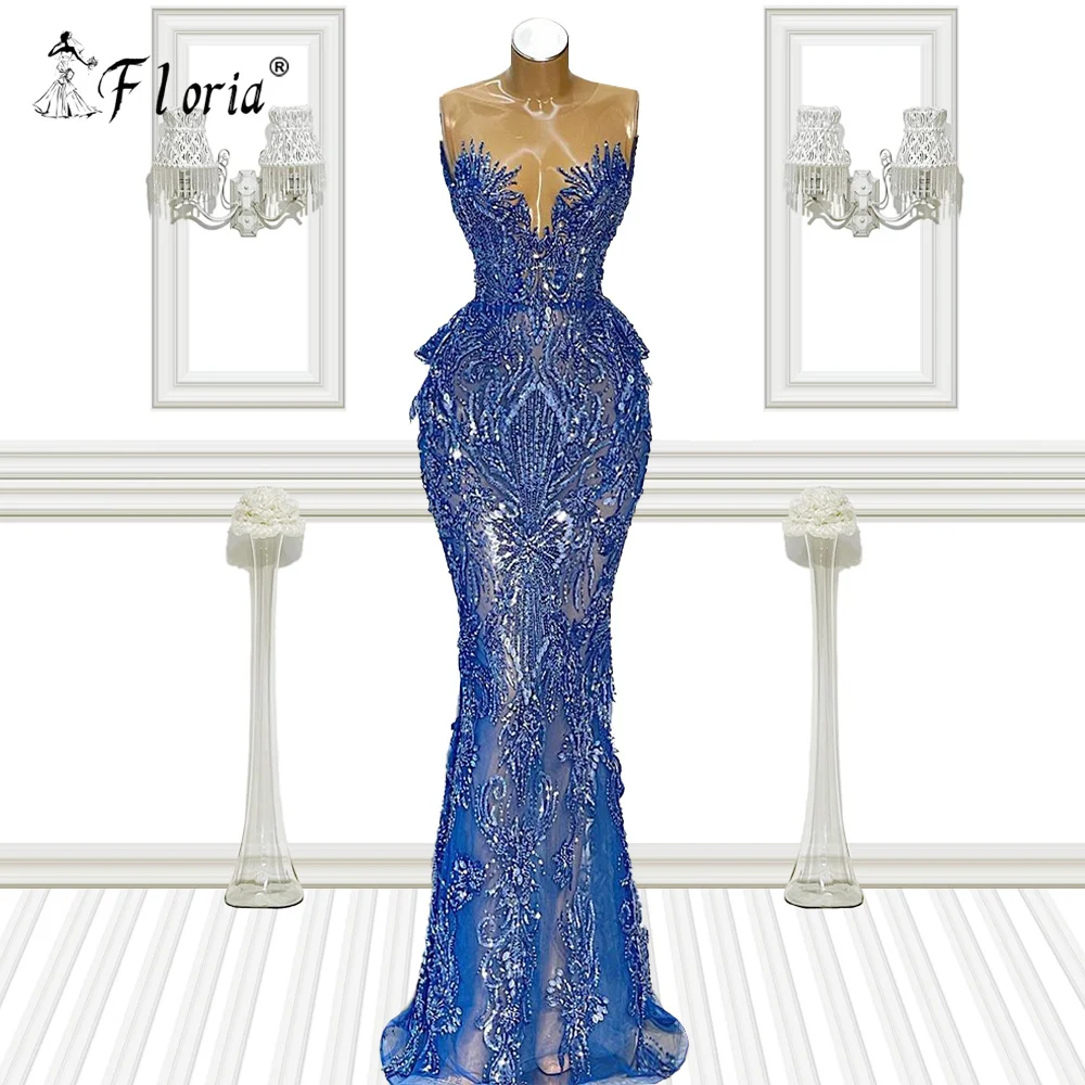 Modest Blue Beaded Mermaid Evening Dresses 2021 Sexy Sleeveless Lace Illusion Robe De Soiree Short Formal Party Prom Gowns
Modest Blue Beaded Mermaid Evening Dresses 2021 Sexy Sleeveless Lace Illusion Robe De Soiree Short Formal Party Prom Gowns