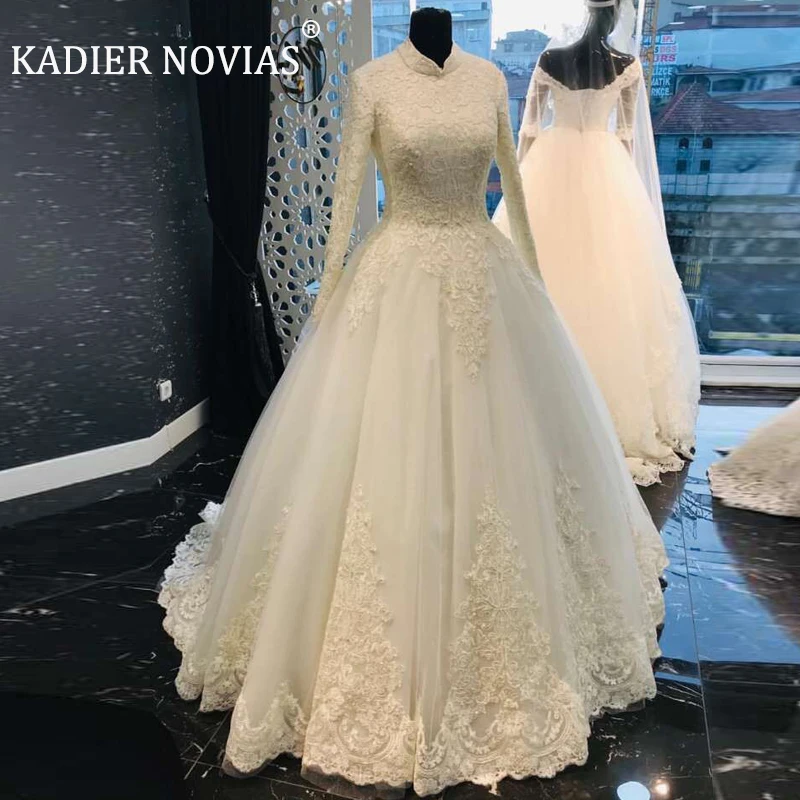 Long Sleeves White High Neck Muslim Wedding Dress 2021 Lace Bridal Gowns Vestido De Noiva Custom Made
Long Sleeves White High Neck Muslim Wedding Dress 2021 Lace Bridal Gowns Vestido De Noiva Custom Made